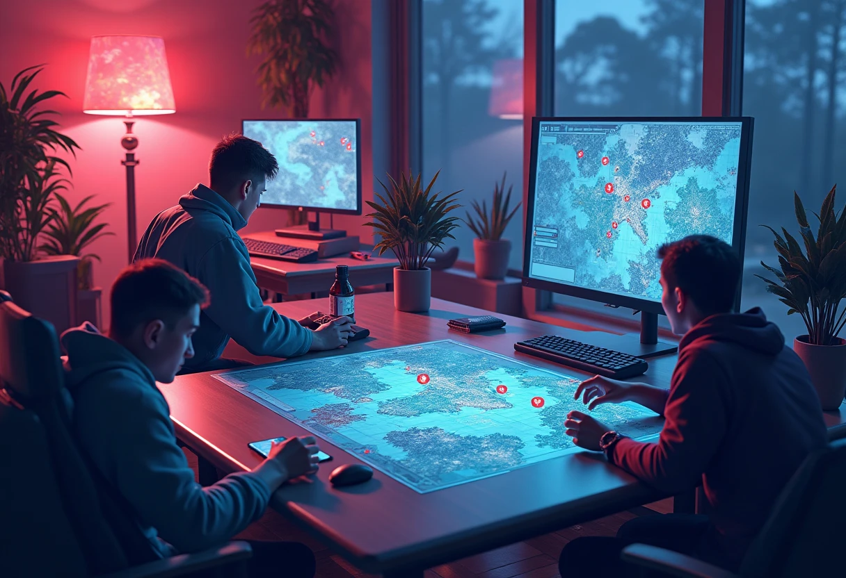 Detailed game map for strategic planning