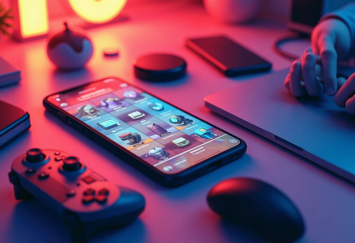 Diverse mobile games setup