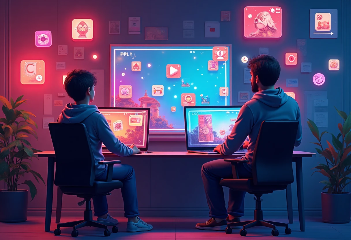 Top mobile games collage